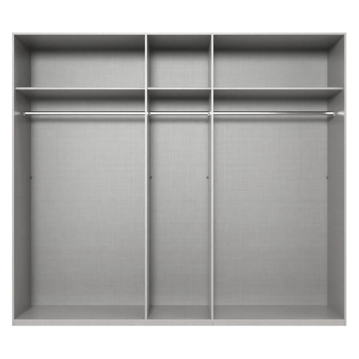 Atlanta Graphite 250cm Sliding Door Wardrobe with Mirror - Grey – image 5