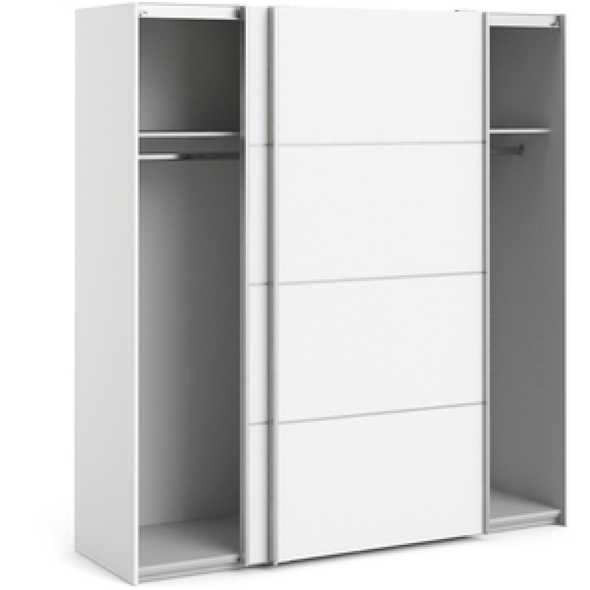 Valentino Sliding Wardrobe 180Cm with 2 Shelves - Oak – image 14