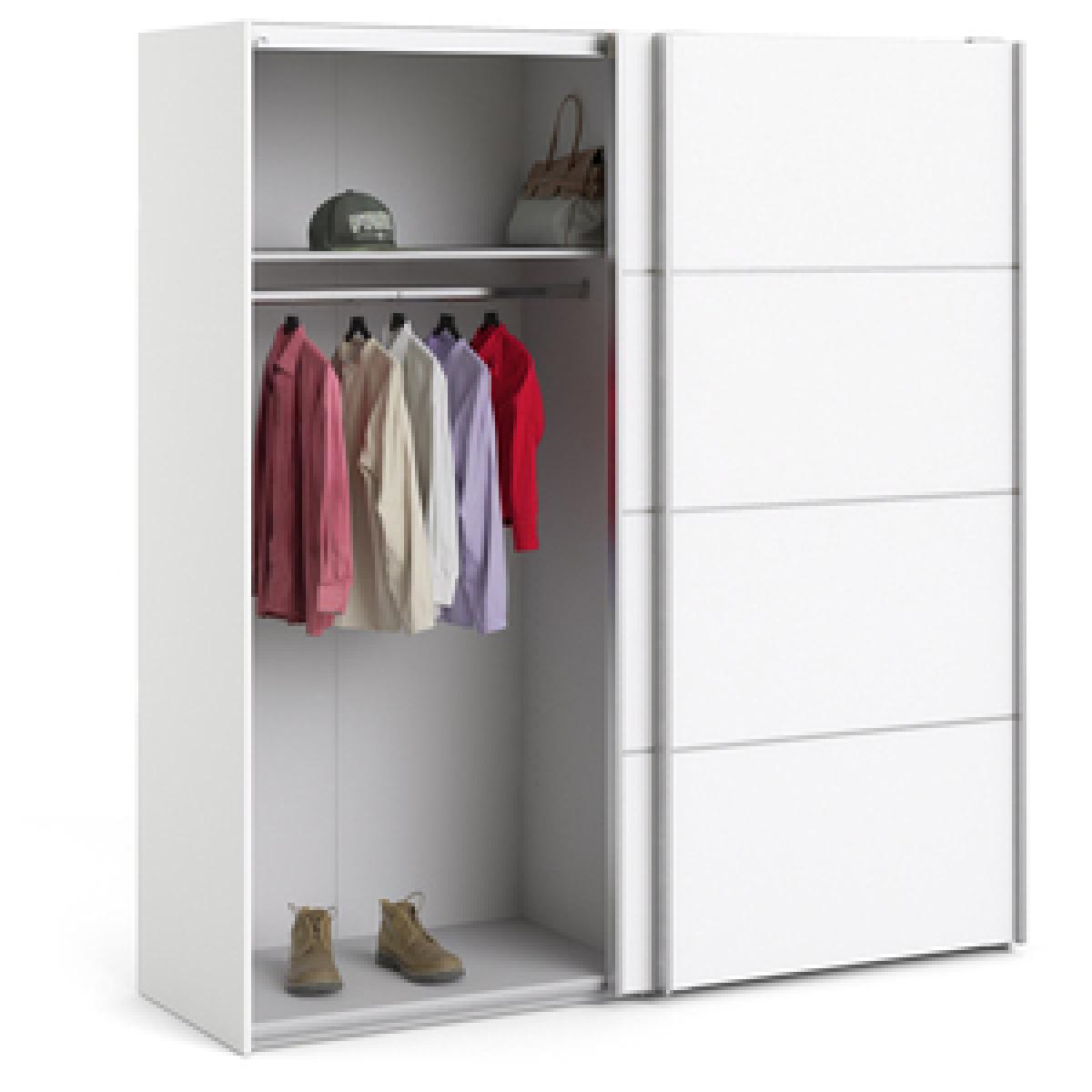Valentino Sliding Wardrobe 180Cm with 2 Shelves - Oak – image 15