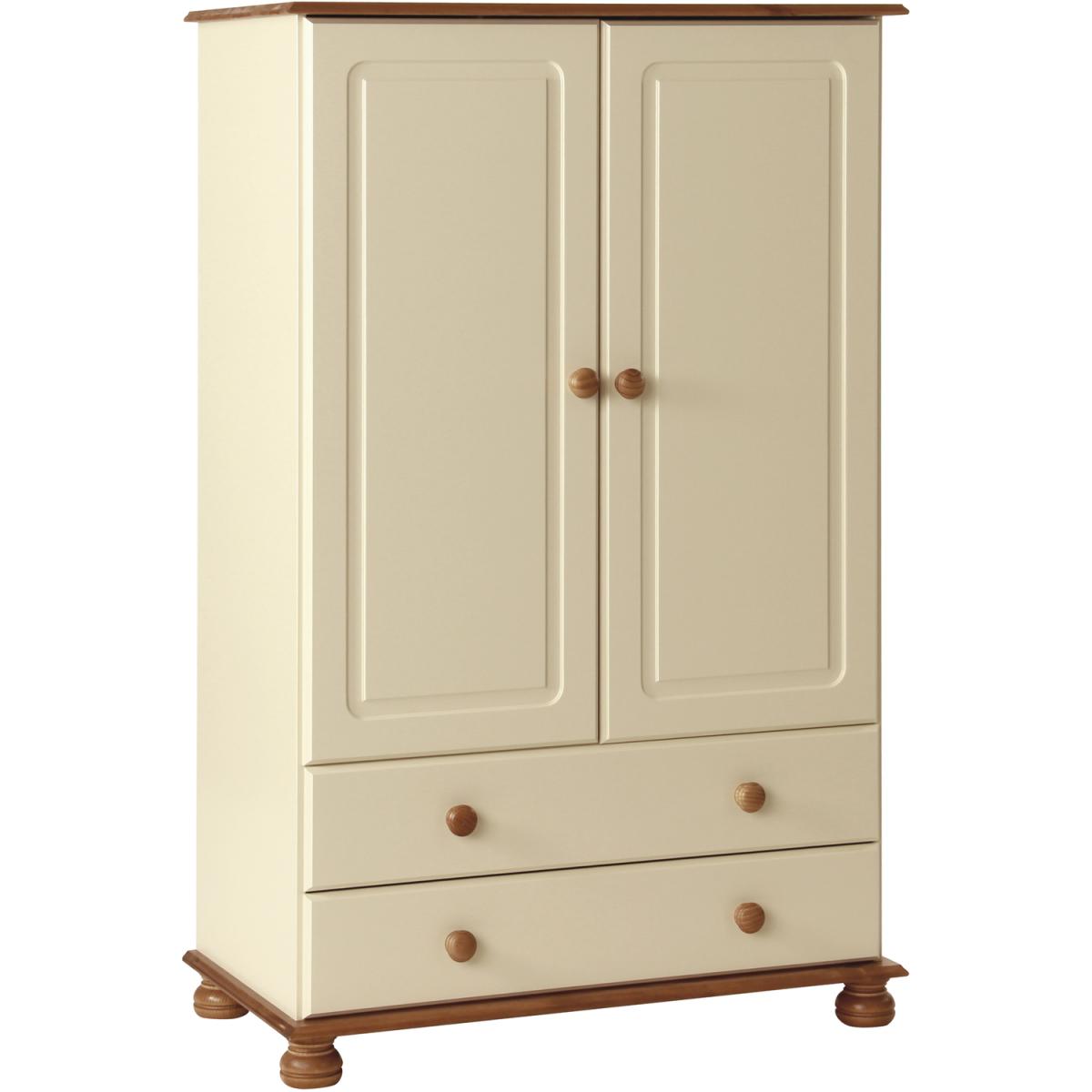 Jonas & James Cecilia Two Door Two Drawer Combi Wardrobe - Off-White – image 2