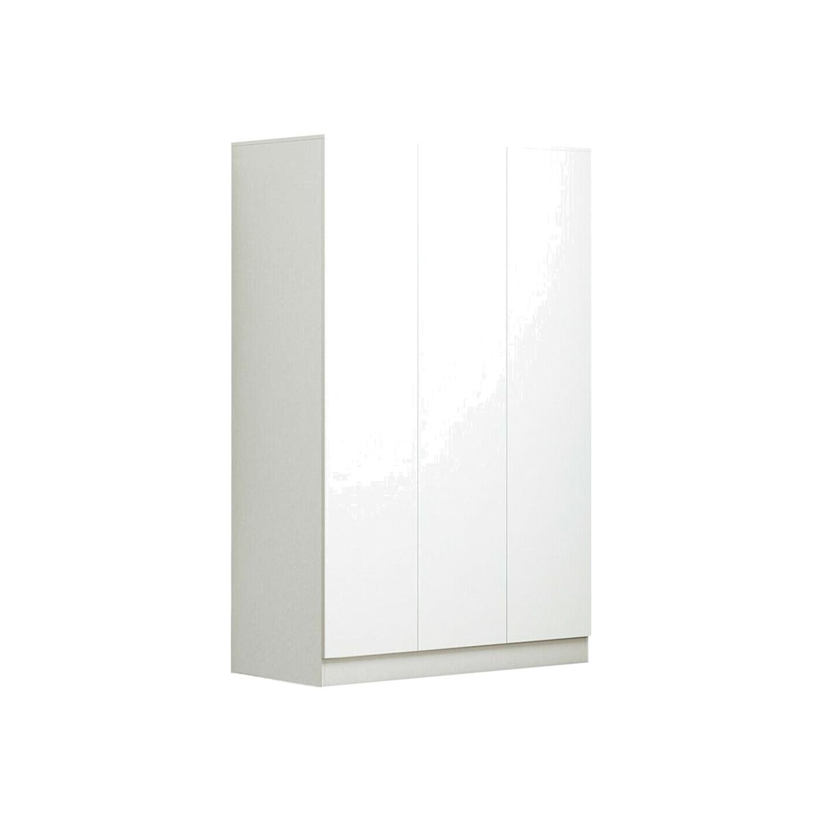 Carlton Wardrobe 3 door Matt White - Matt White – image 1