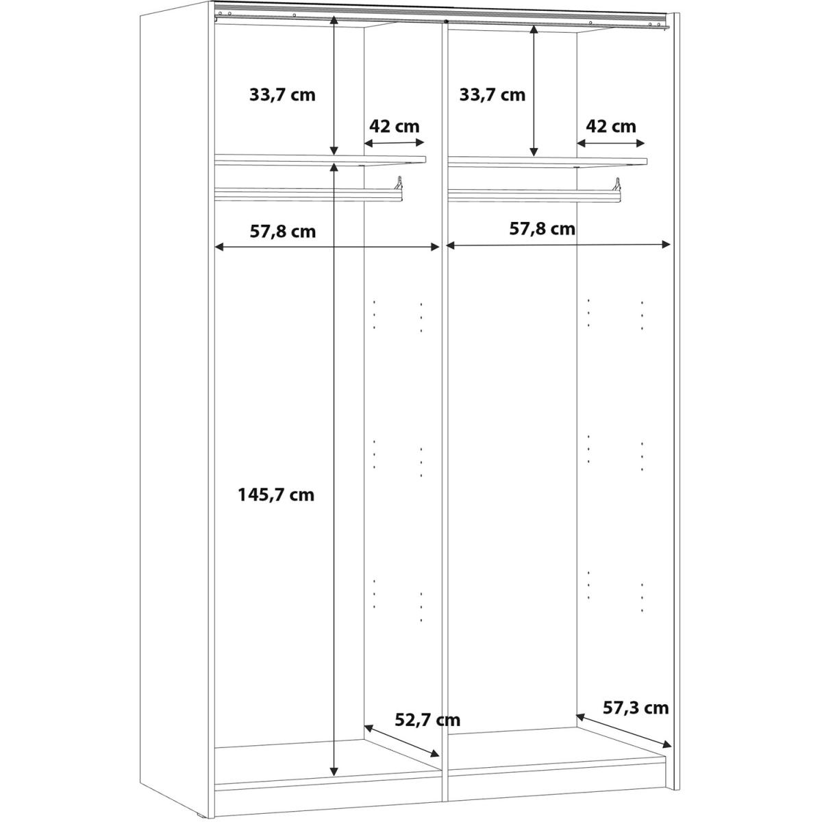Babetta Sliding Wardrobe - White – image 6