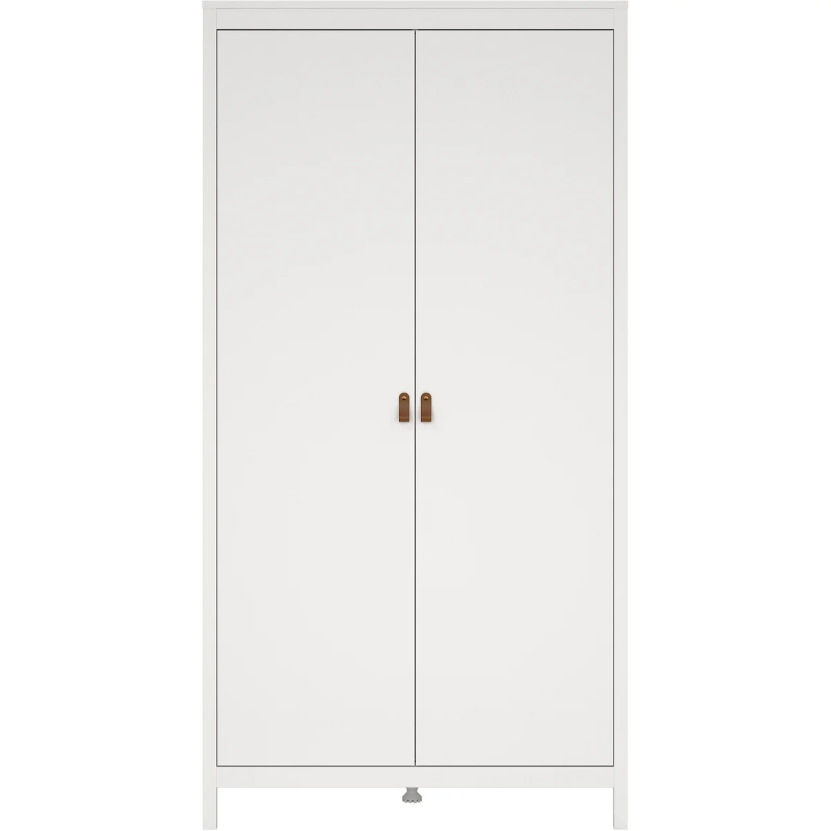 Barcelona Wardrobe with 2 Doors in White - White – image 3