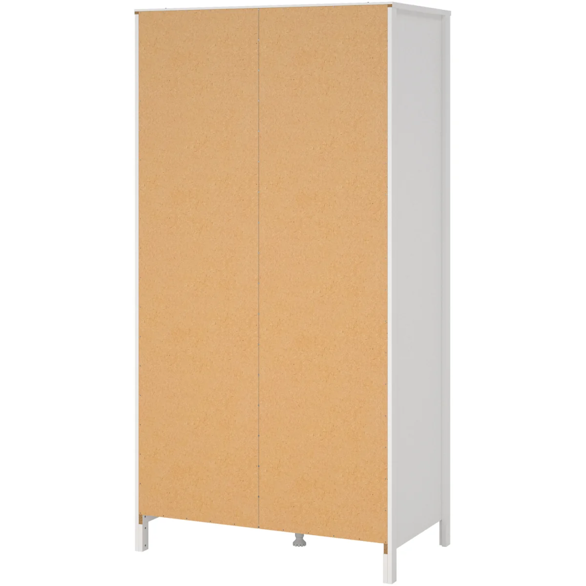 Barcelona Wardrobe with 2 Doors in White - White – image 5