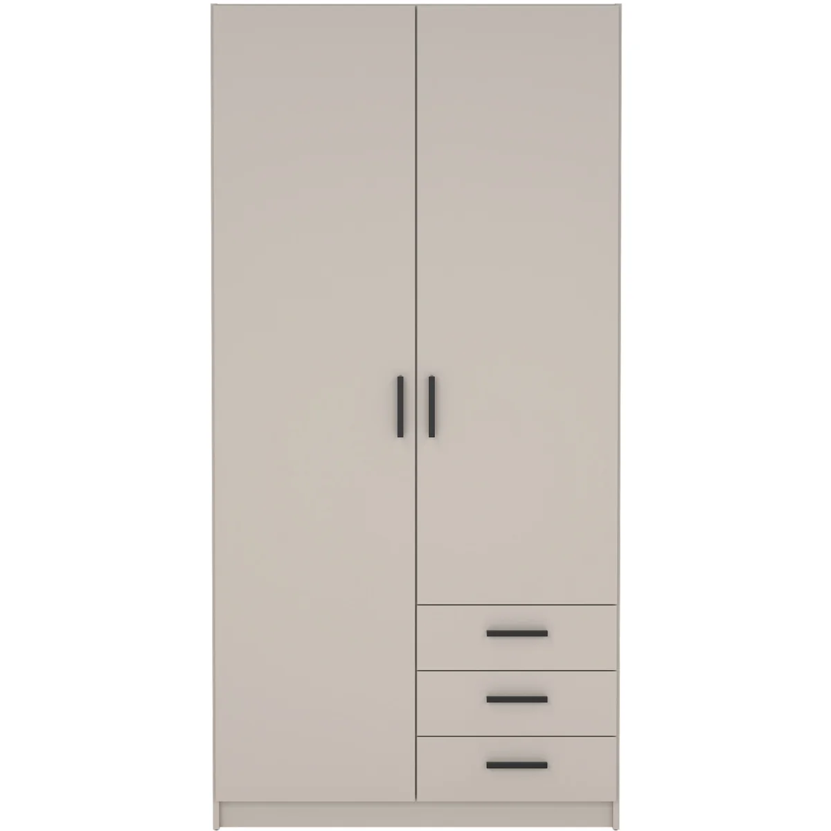 Sprint Wardrobe with 2 Doors + 3 Drawers in Cashmere - Cashmere – image 3