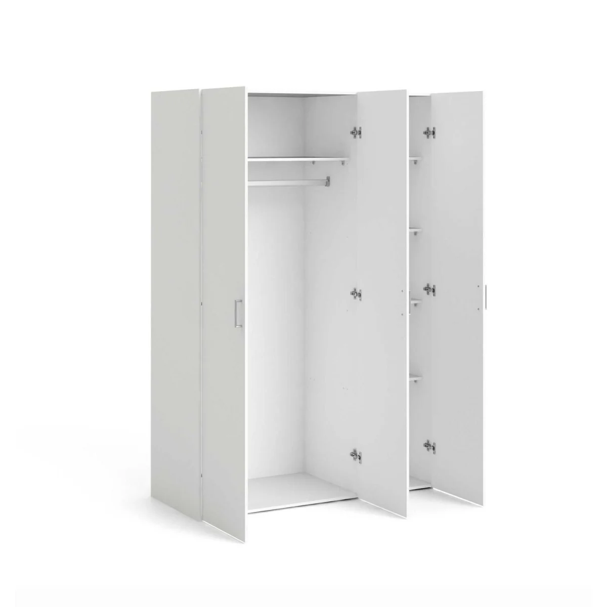 Wyld Haus Munich 3-Door White Wooden Wardrobe, Matt Finish - White – image 6