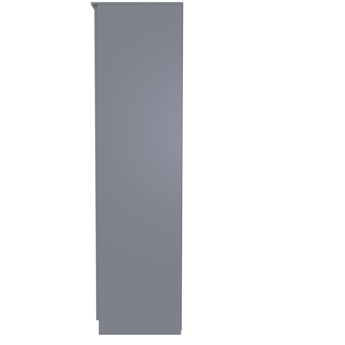 Plymouth Ready Assembled Tall Plain Wardrobe - Uniform Gloss & Dusk Grey – image 2