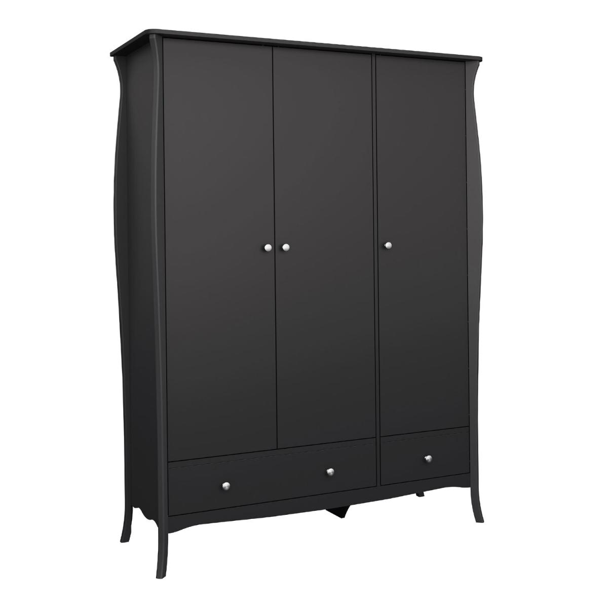 Baroque Triple Wardrobe - Black – image 2