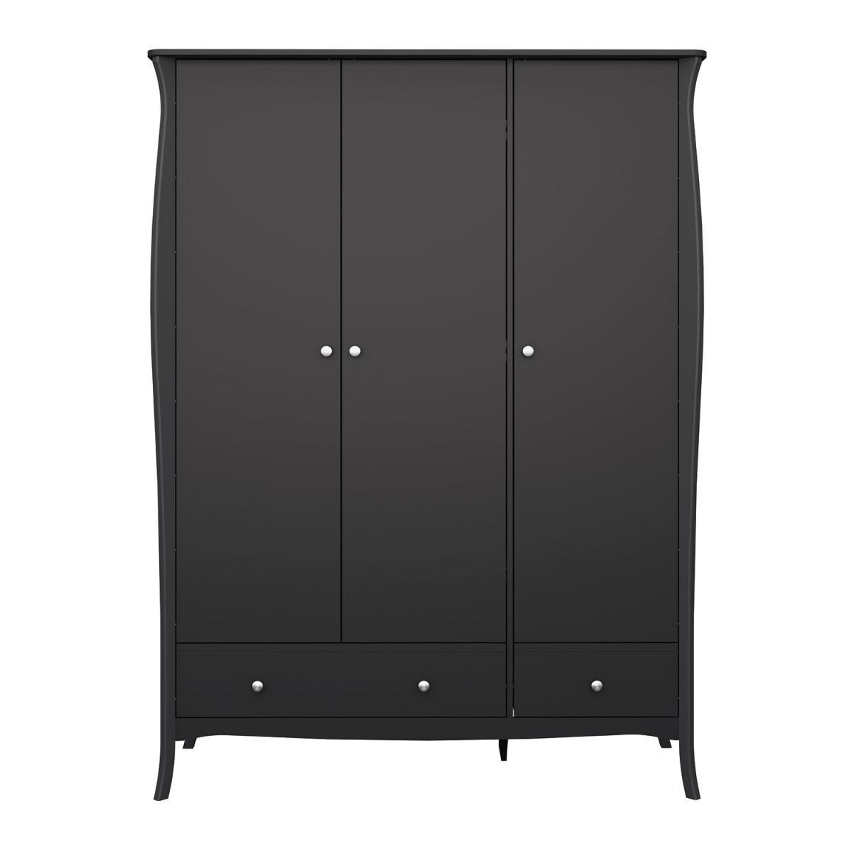 Baroque Triple Wardrobe - Black – image 3