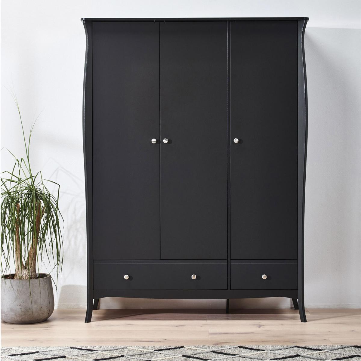 Baroque Triple Wardrobe - Black – image 4
