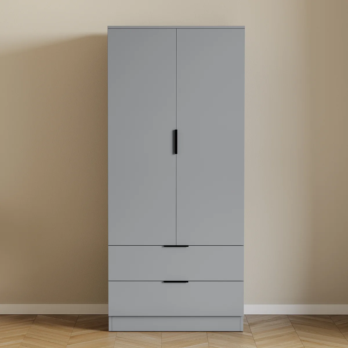 Trega 2 Door 2 Drawer Wardrobe - Black – image 13