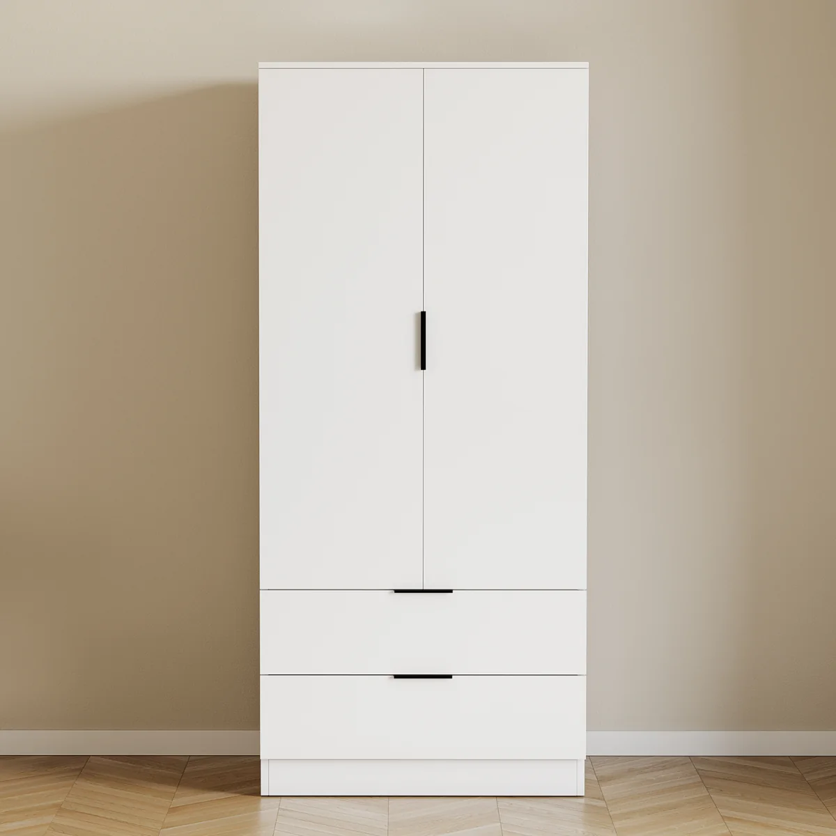 Trega 2 Door 2 Drawer Wardrobe - Black – image 21