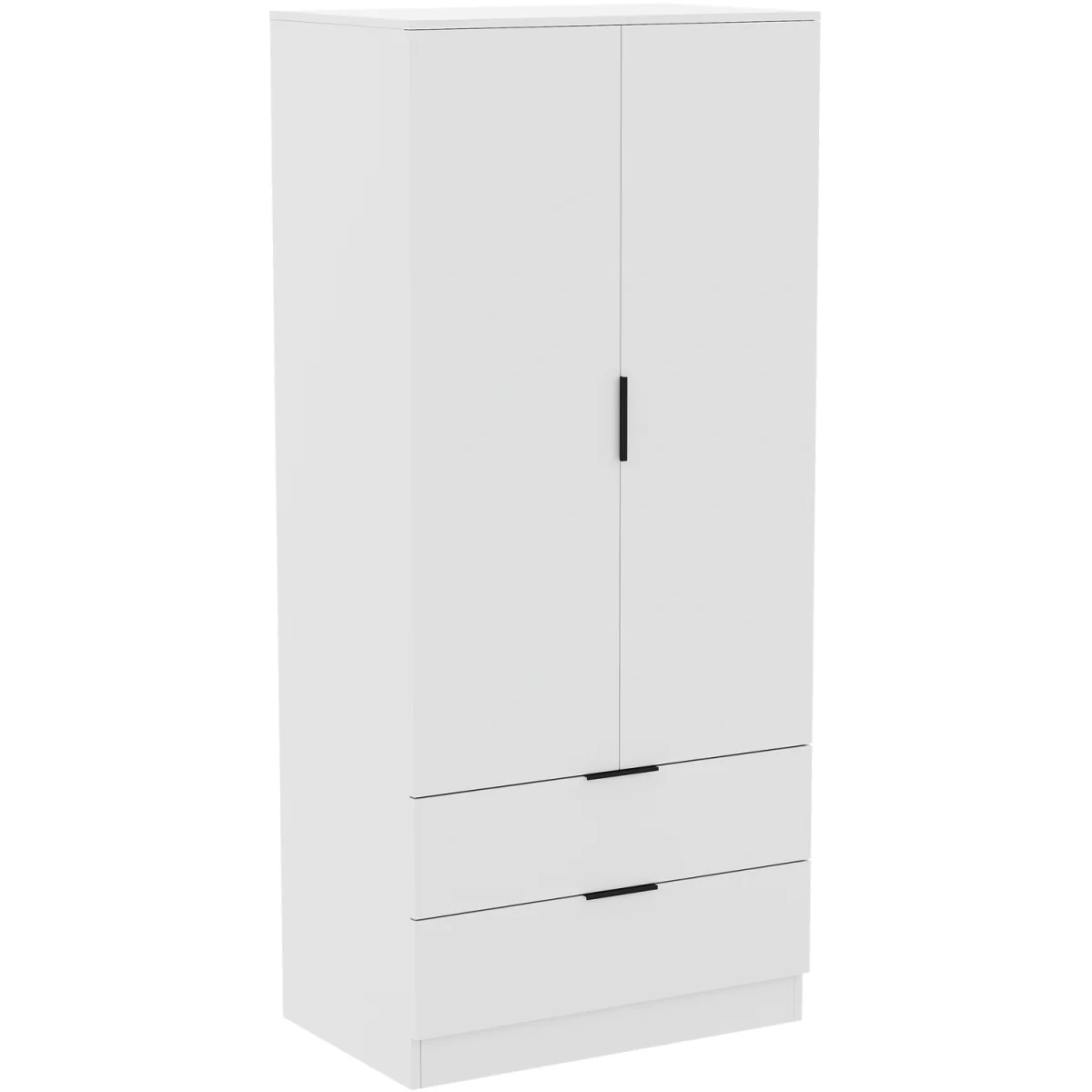 Trega 2 Door 2 Drawer Wardrobe - Black – image 28