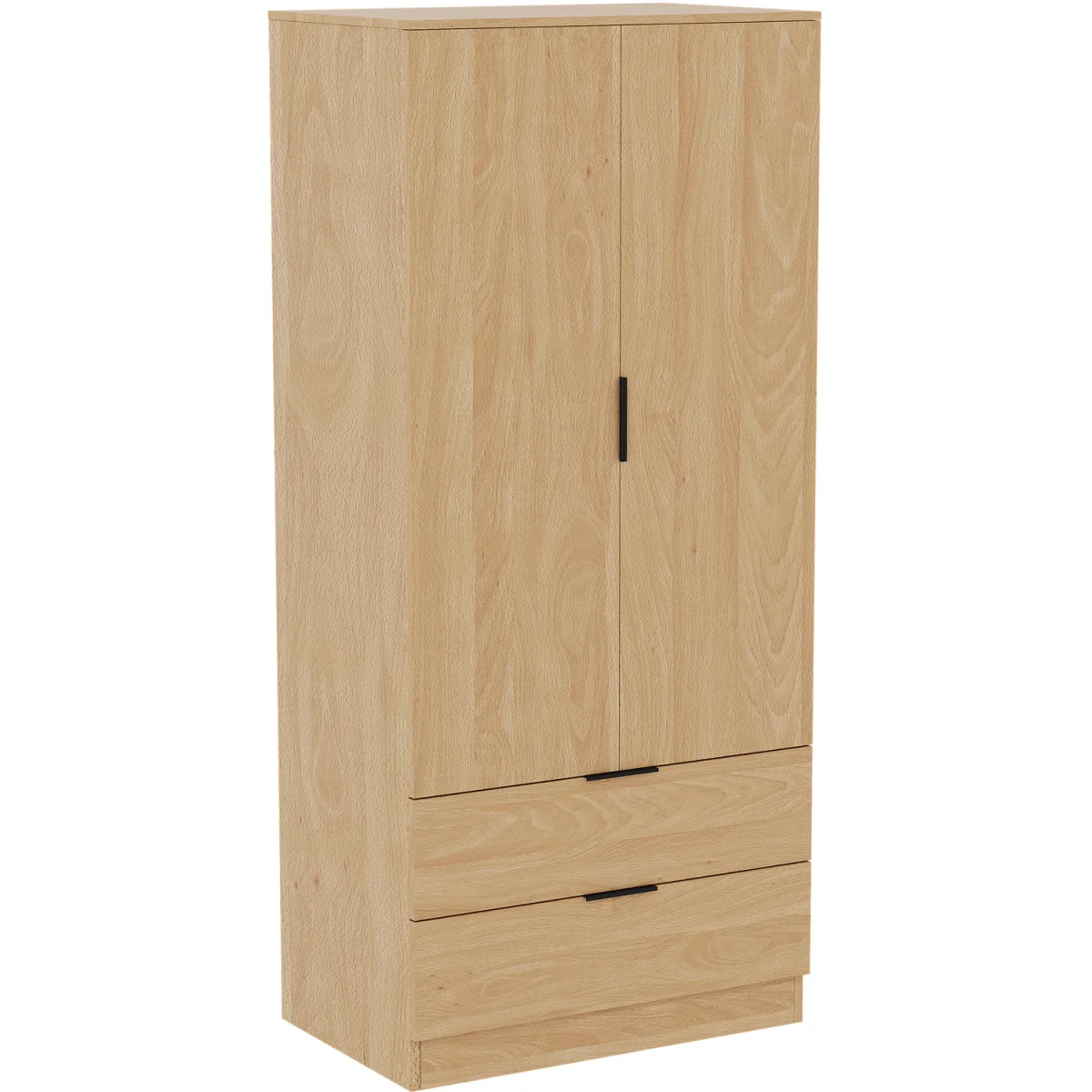 Trega 2 Door 2 Drawer Wardrobe - Black – image 7