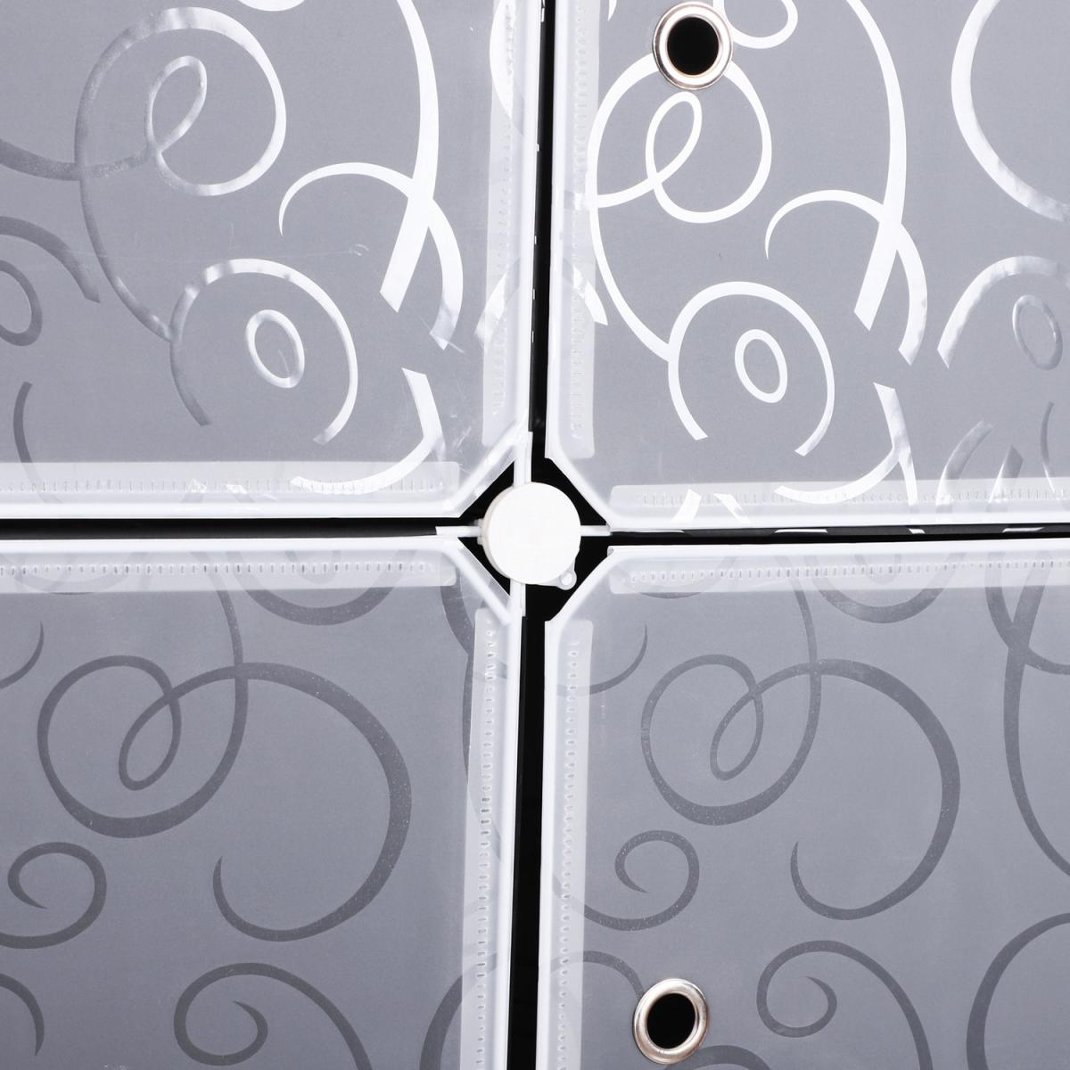 Cube DIY Portable Interlocking Wardrobe - Black and White – image 3