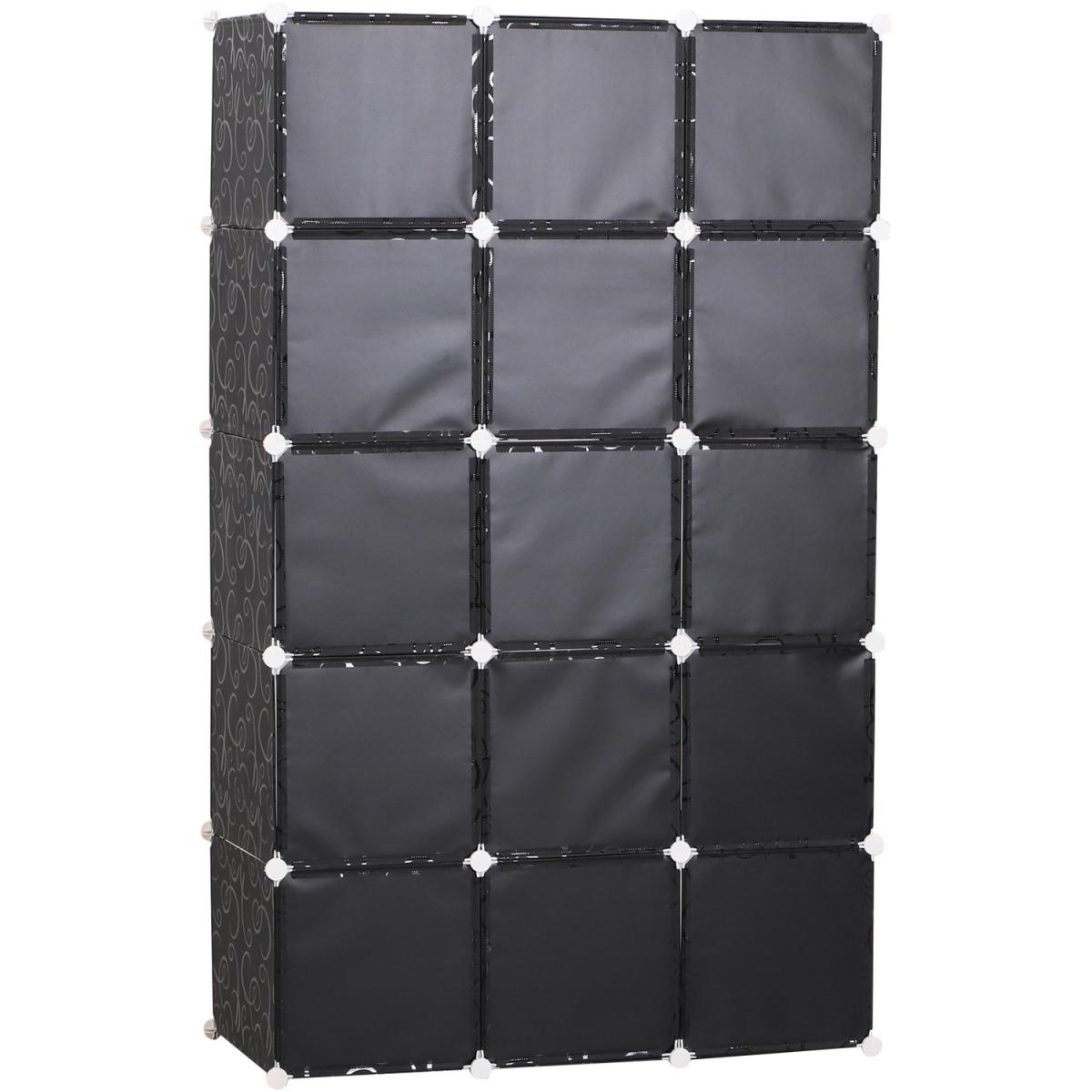 Cube DIY Portable Interlocking Wardrobe - Black and White – image 7