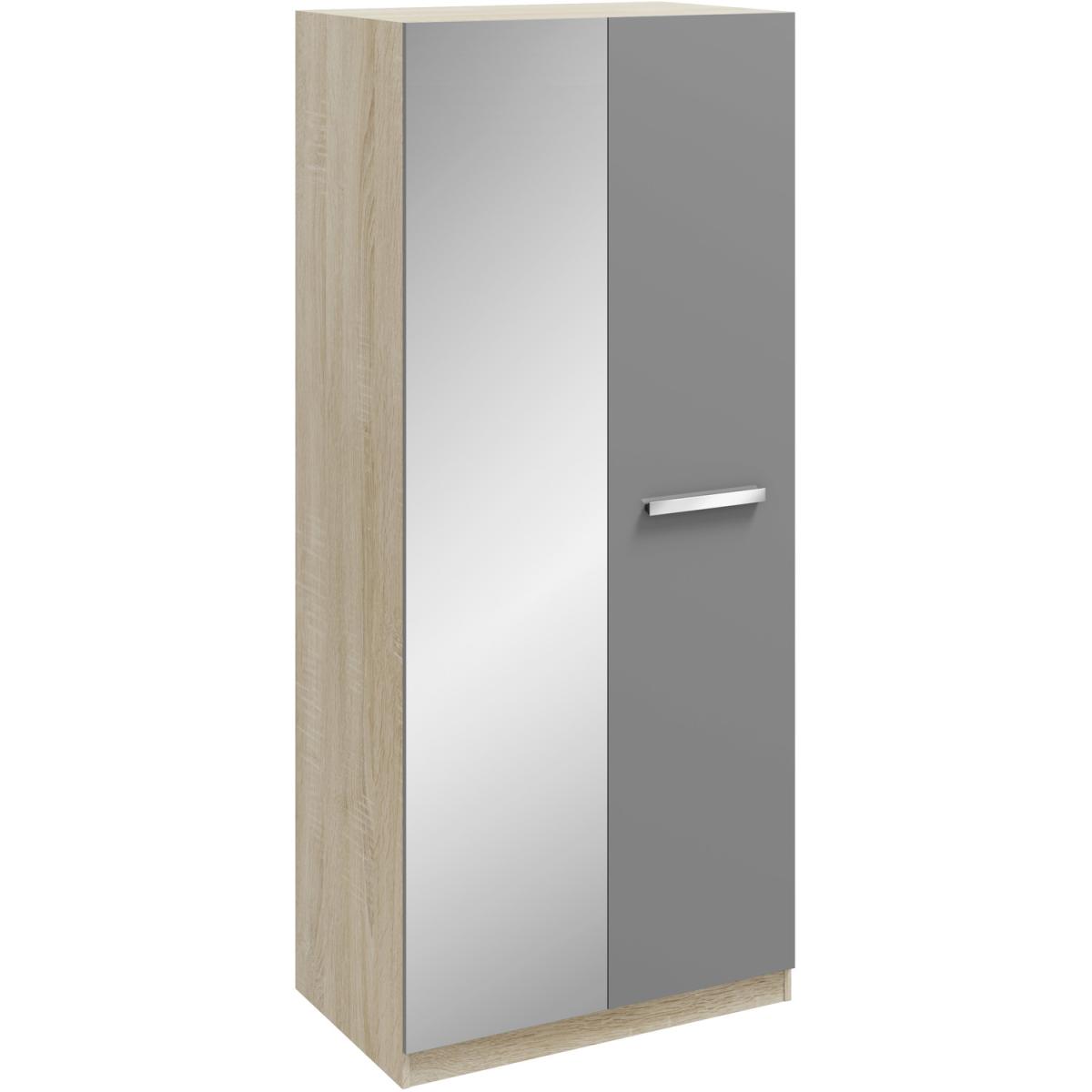 Genoa Wardrobe - Grey/Oak / 2 Door Wardrobe – image 4