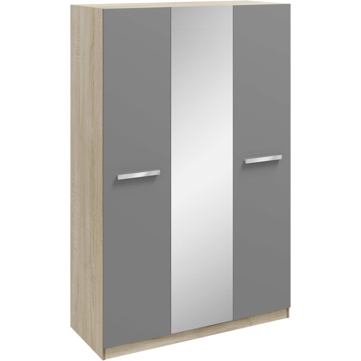Genoa Wardrobe - Grey/Oak / 2 Door Wardrobe – image 6