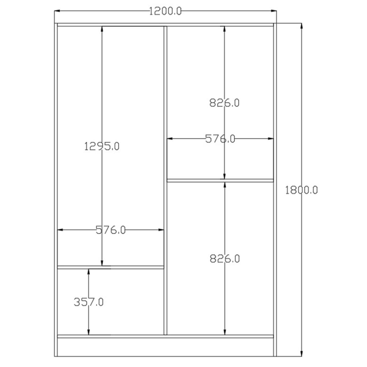 BERGEN 4 Door 2 Drawers White Wardrobe - White – image 5