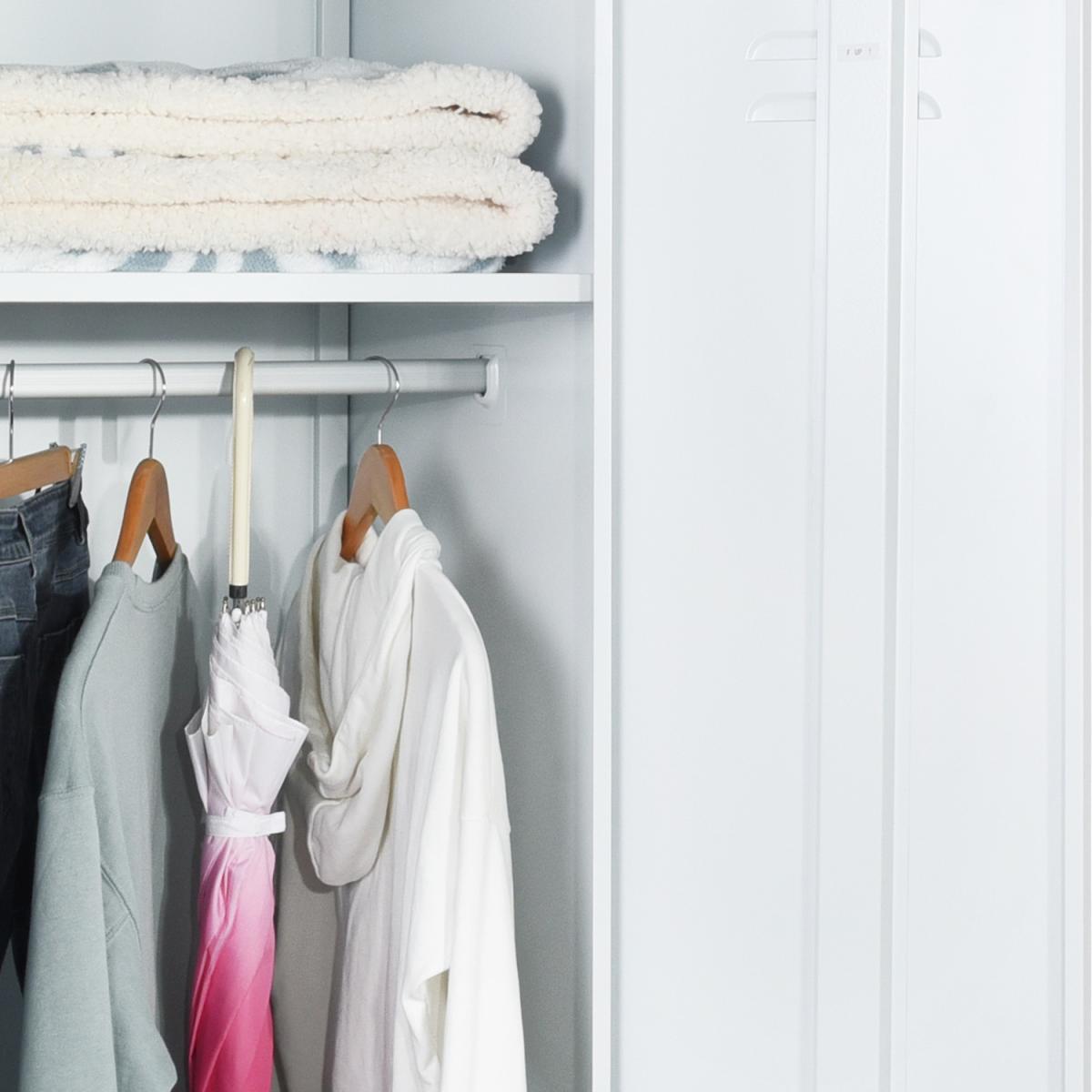 Esperssoe Double Door Wardrobe - White – image 4