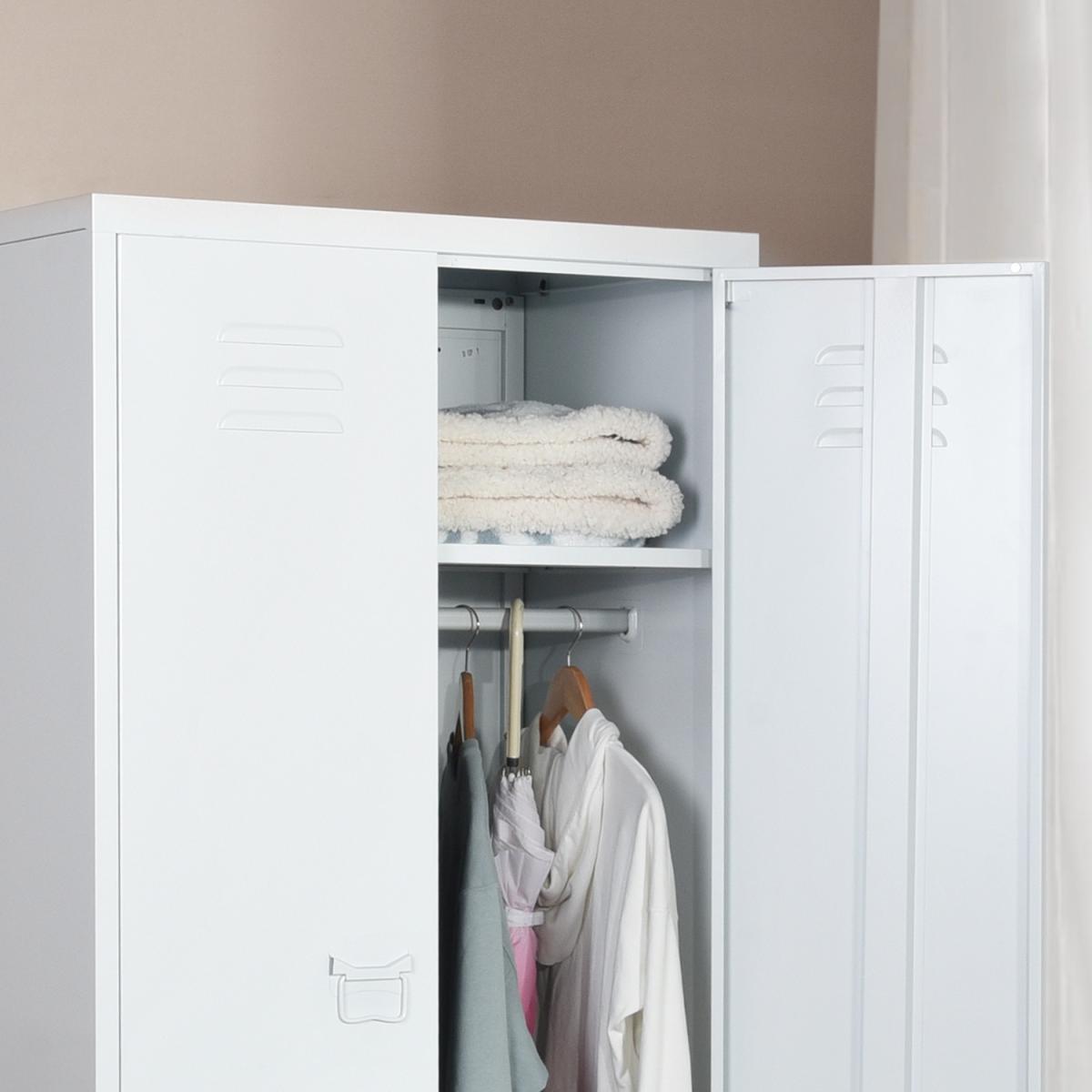 Esperssoe Double Door Wardrobe - White – image 7