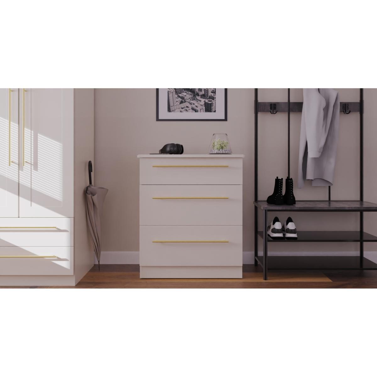 Haworth Ready Assembled Tall 2 Drawer Wardrobe - Kashmir Matt – image 2