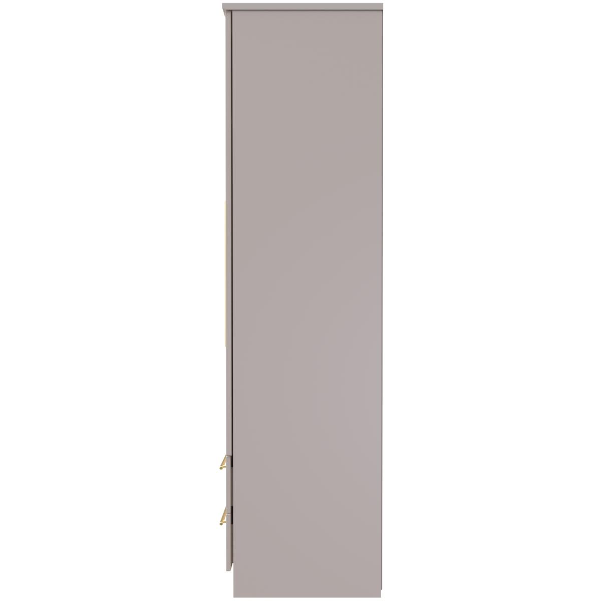 Haworth Ready Assembled Tall 2 Drawer Wardrobe - Kashmir Matt – image 11