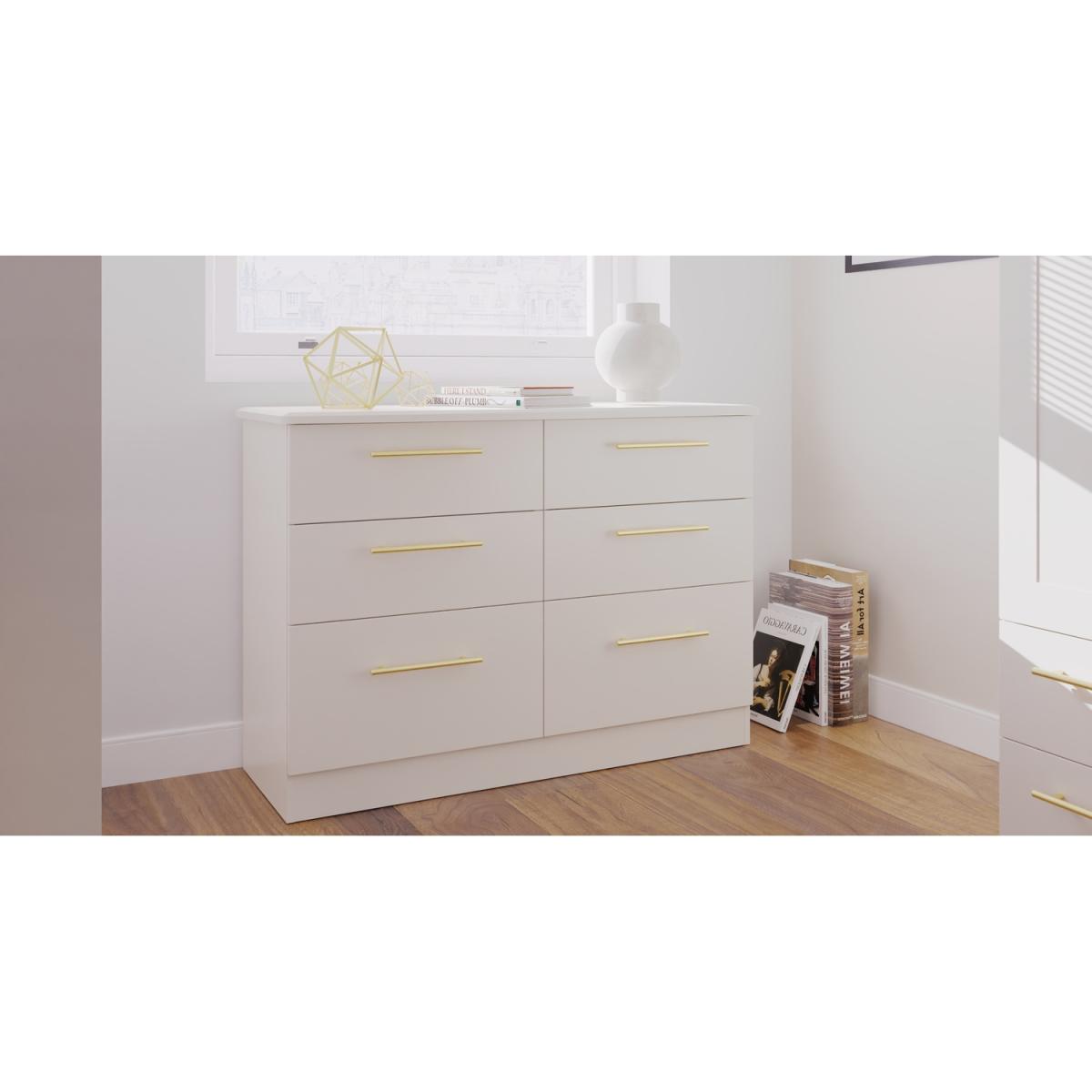 Haworth Ready Assembled Tall 2 Drawer Wardrobe - Kashmir Matt – image 7