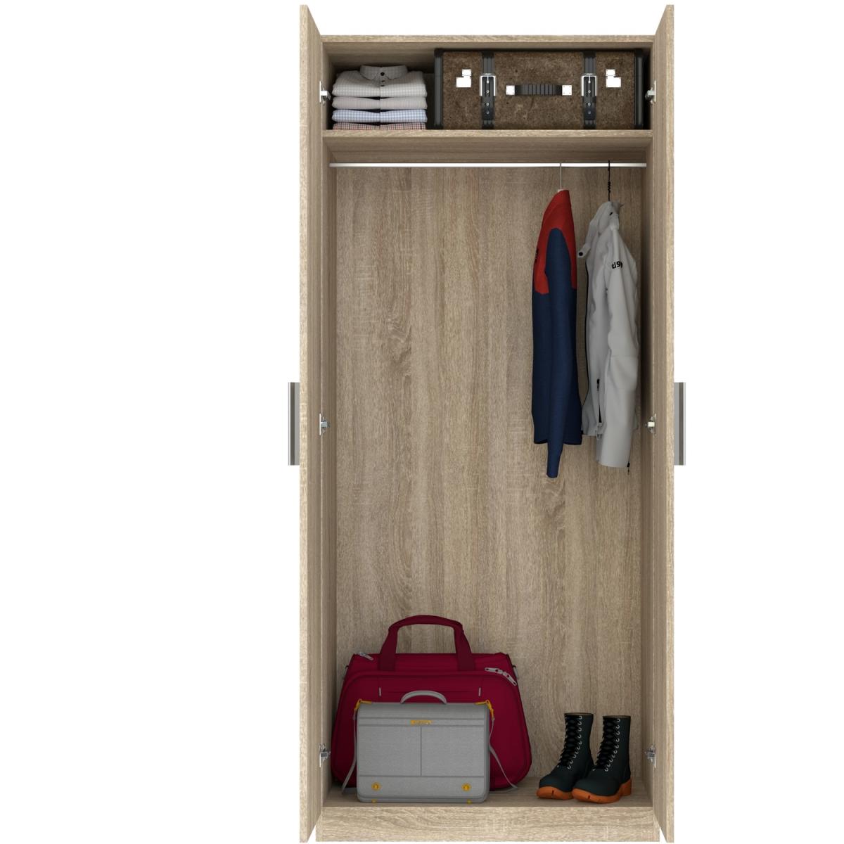 Helsinki 2 Door Wardrobe - Oak effect – image 4