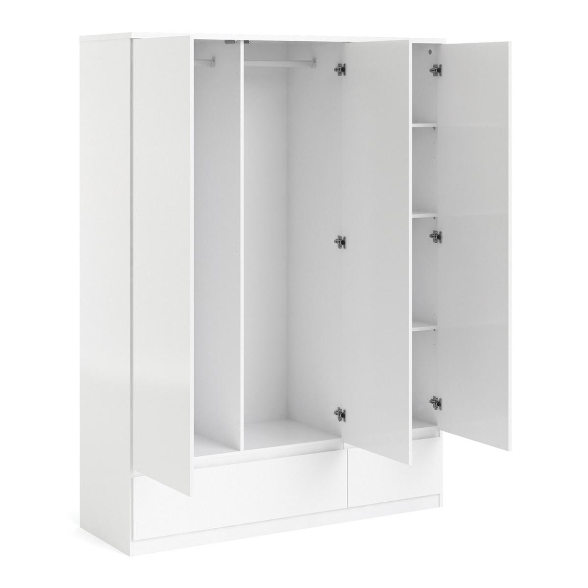 Naia 3-Door 2-Drawer Wardrobe – image 5