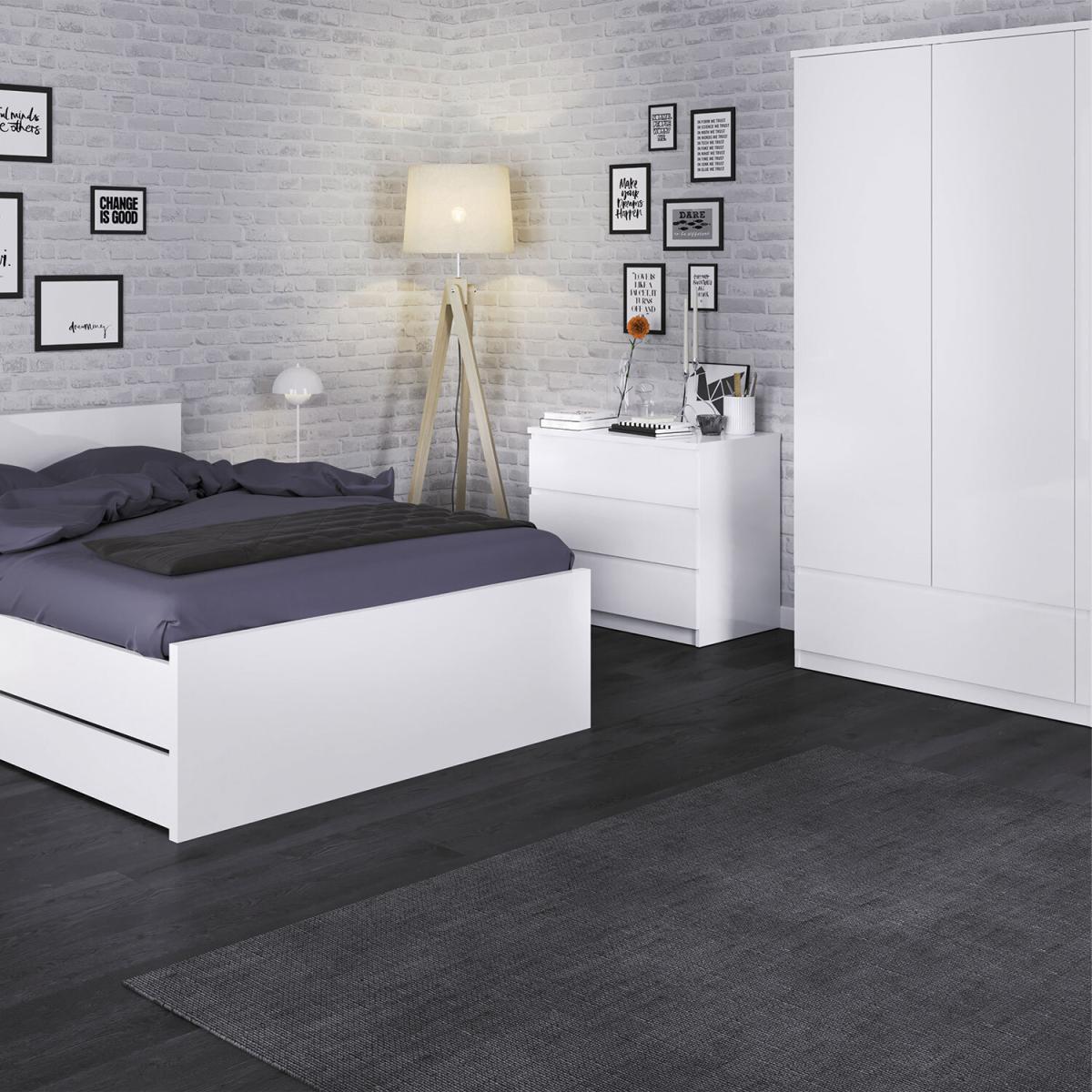 Naia 3-Door 2-Drawer Wardrobe – image 9