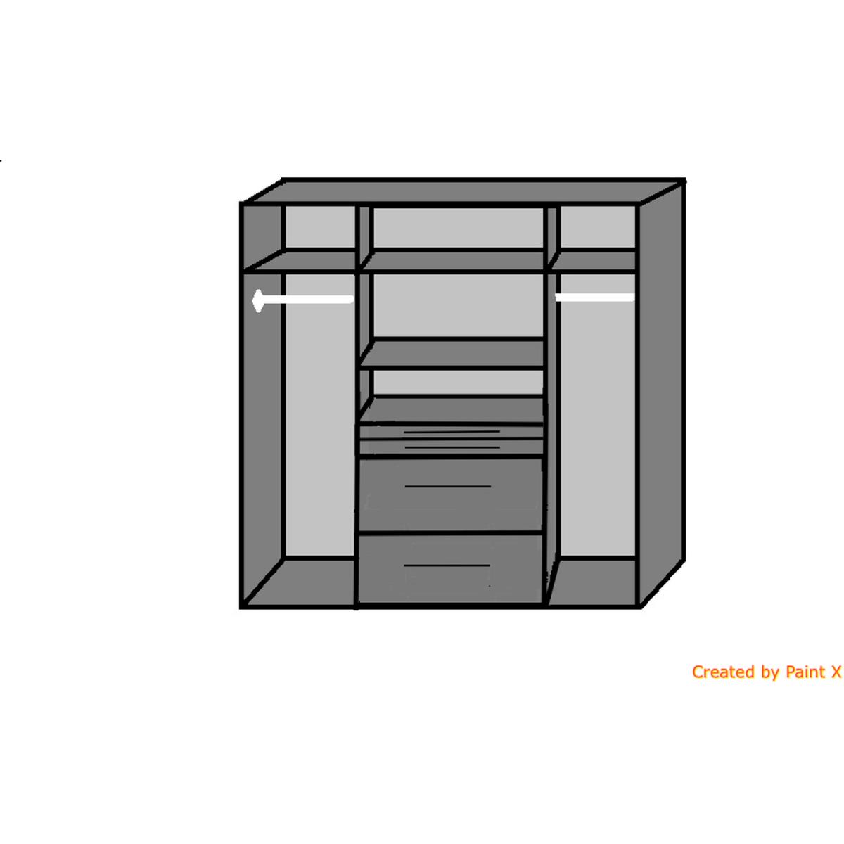 Aachen 4 Door 4 Drawer 2 Mirror in Alpine White - White – image 4