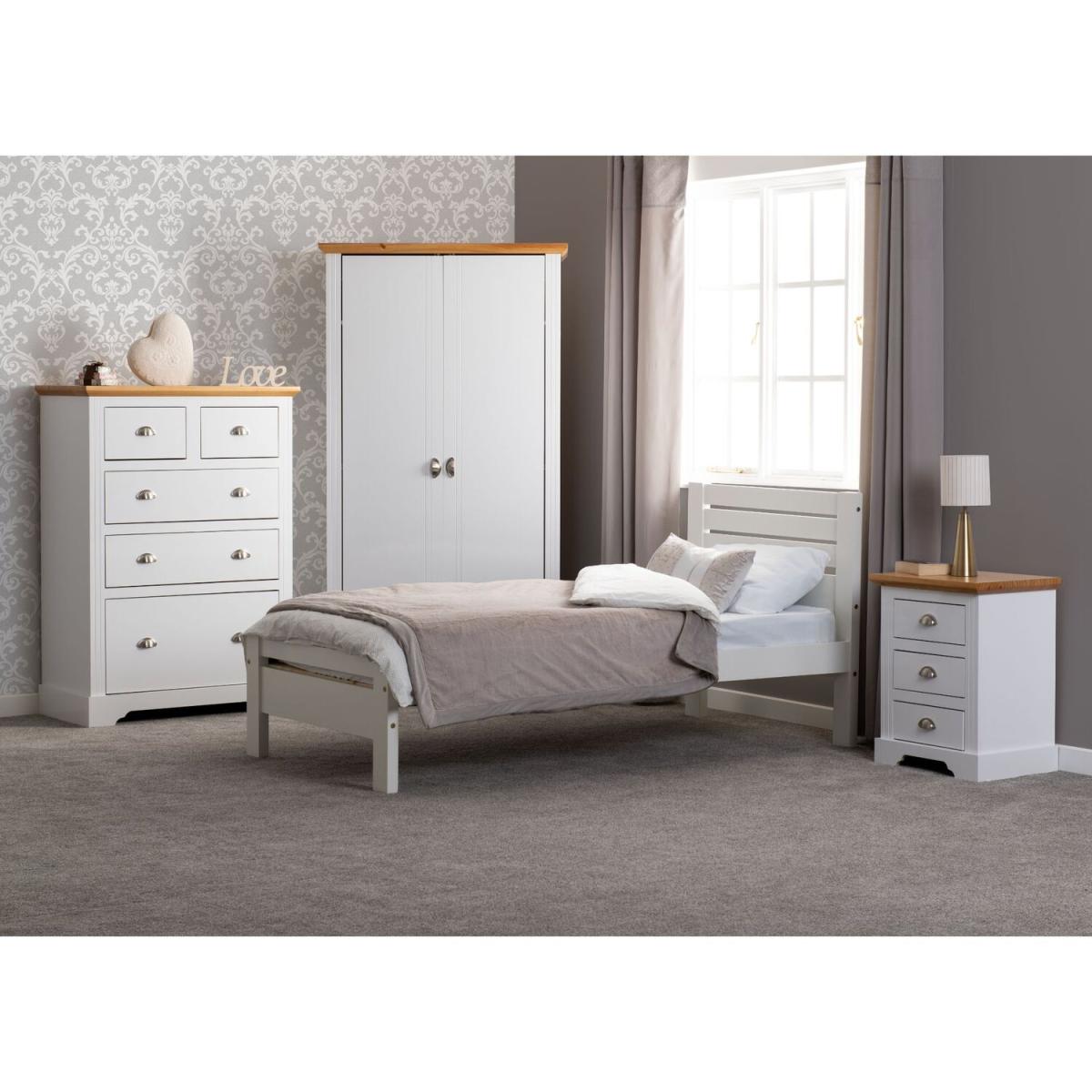 Toledo 2 Door Wardrobe Bedroom Set - White – image 6