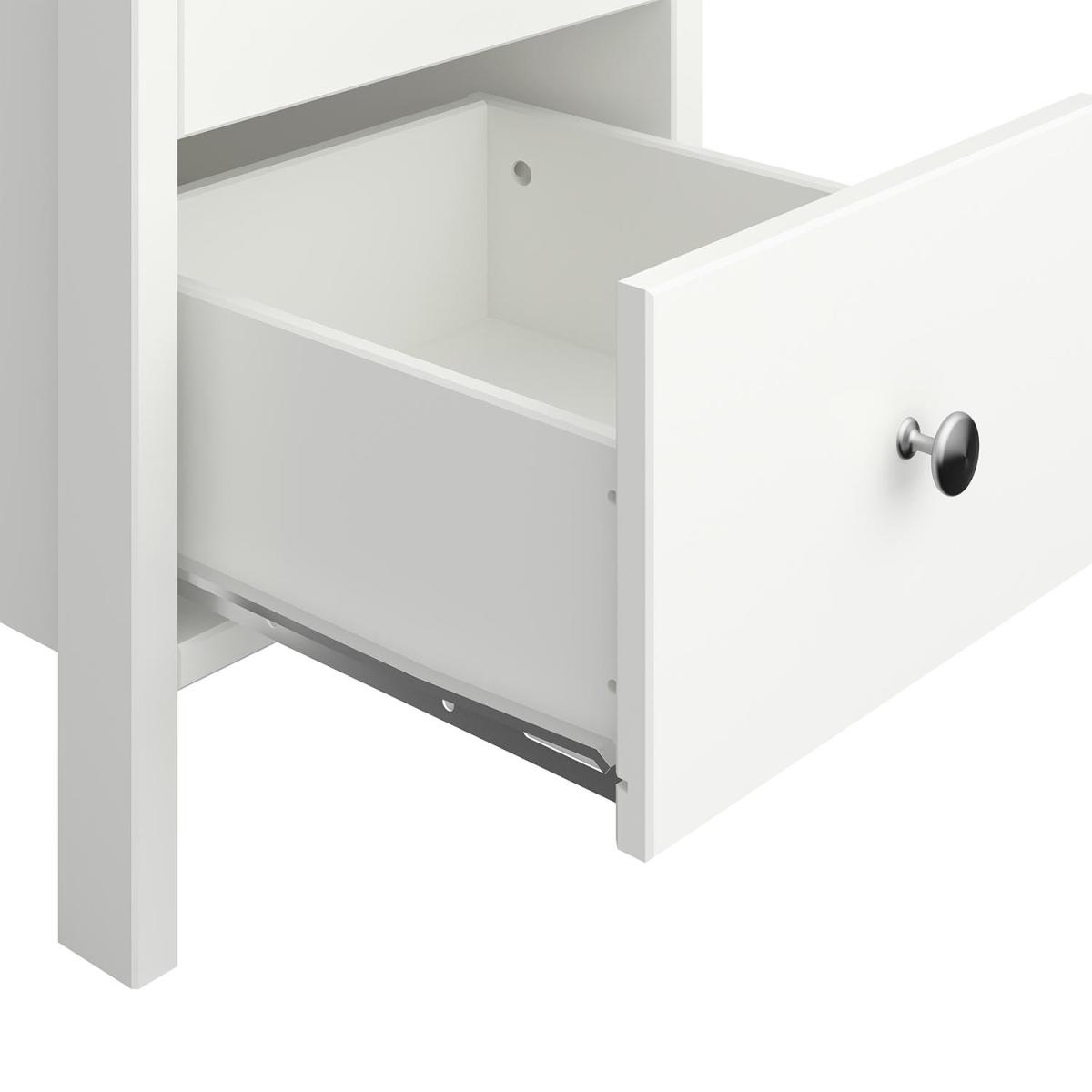 Tromso 1-Door Mirrored Wardrobe - White – image 5