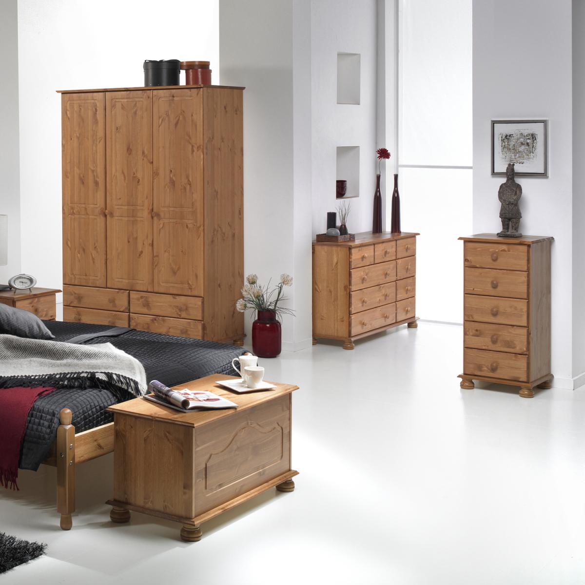 Jonas & James Cecilia Three Door Four Drawer Wardrobe - Pine – image 3