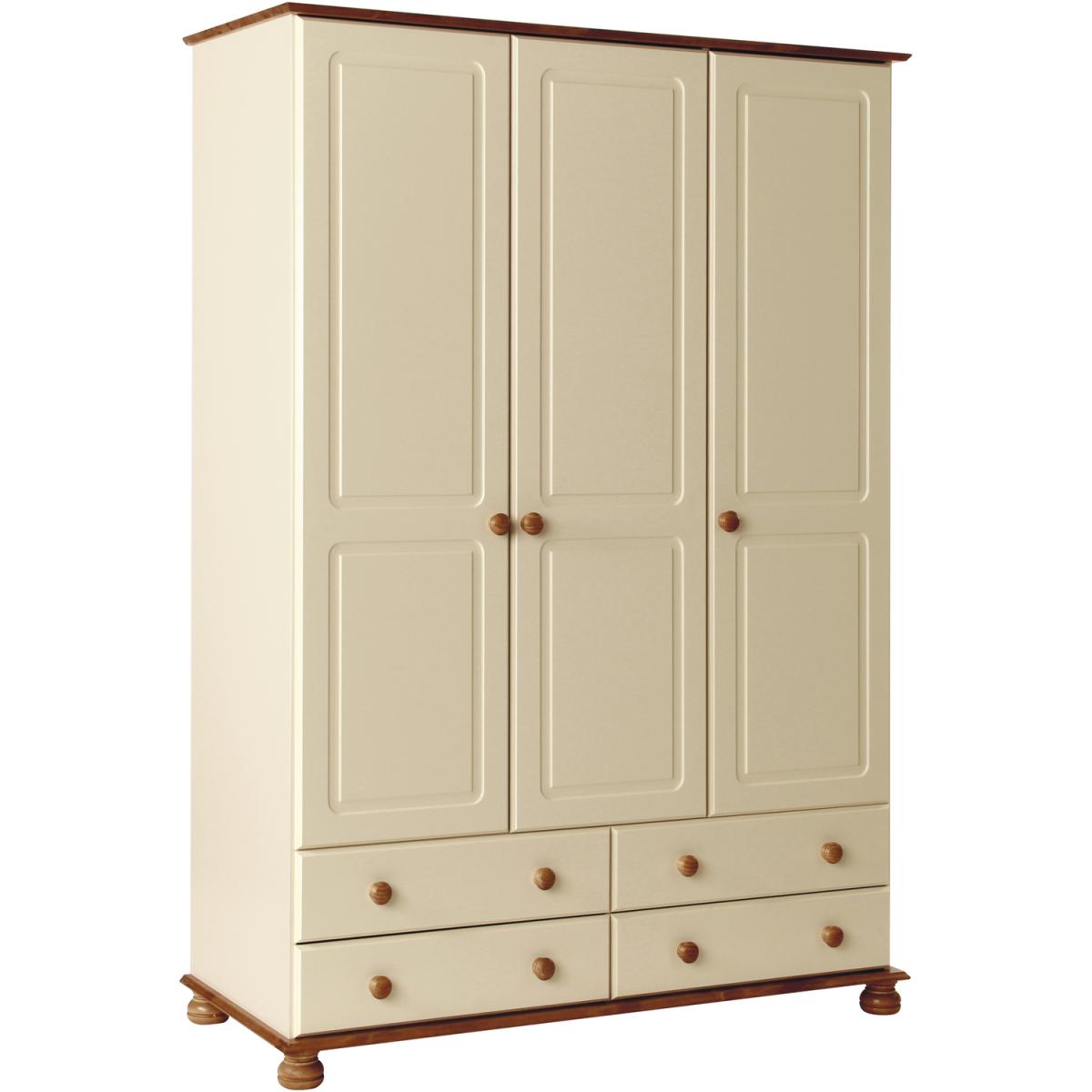 Jonas & James Cecilia Three Door Four Drawer Wardrobe - Pine – image 9