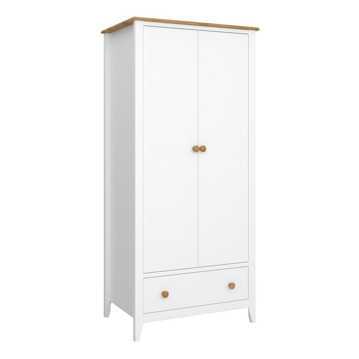 Heston 2-Door Wardrobe - White – image 2