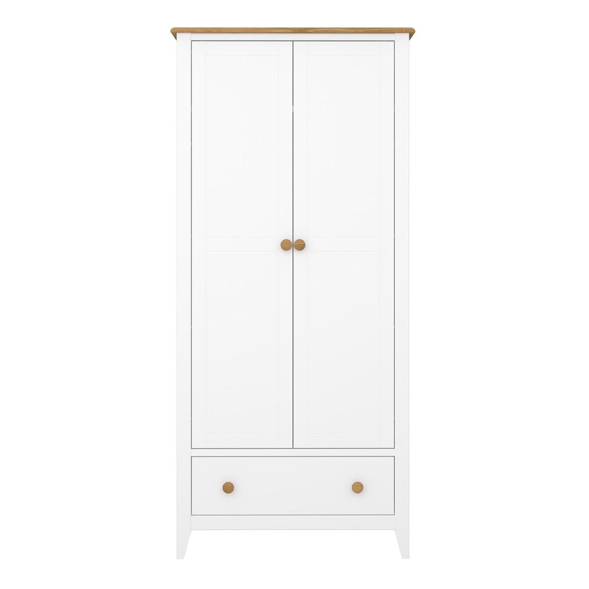 Heston 2-Door Wardrobe - White – image 3