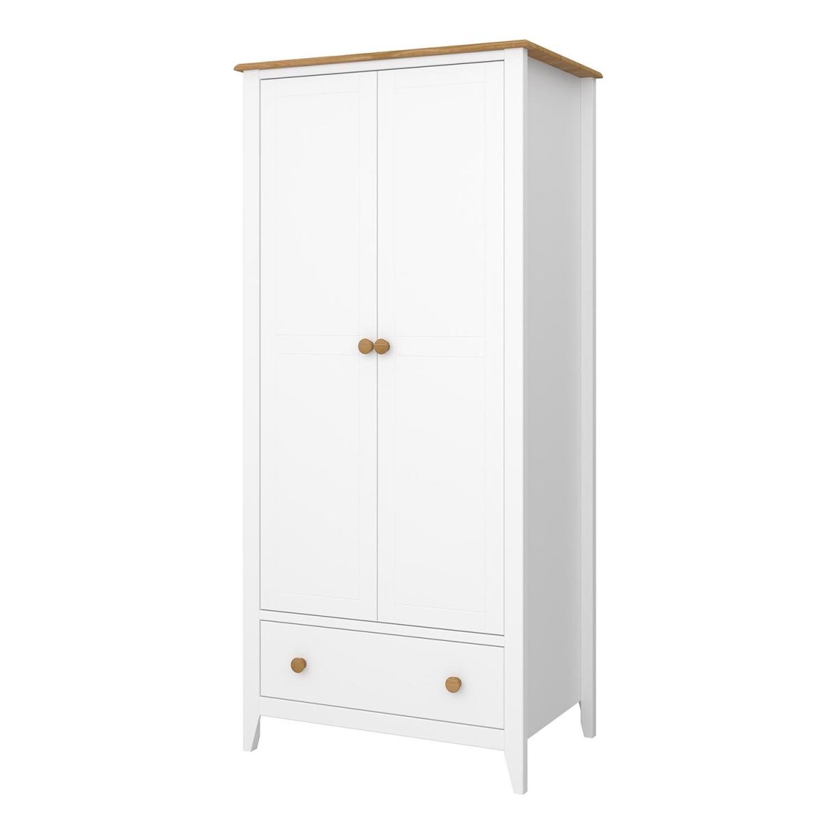 Heston 2-Door Wardrobe - White – image 4