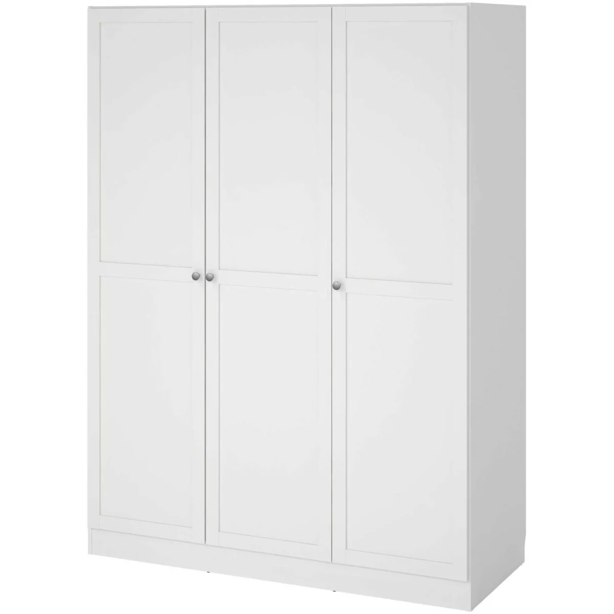Cherryfern 3-Door Tall White Matt Wooden Wardrobe - White – image 3