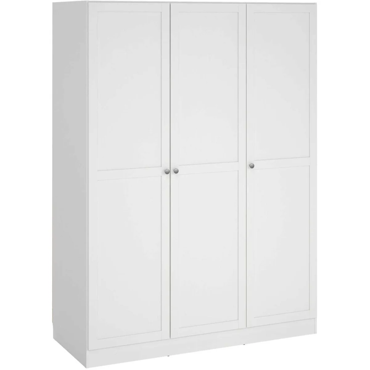 Cherryfern 3-Door Tall White Matt Wooden Wardrobe - White – image 4