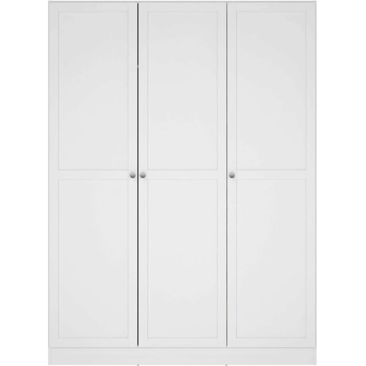 Cherryfern 3-Door Tall White Matt Wooden Wardrobe - White – image 5