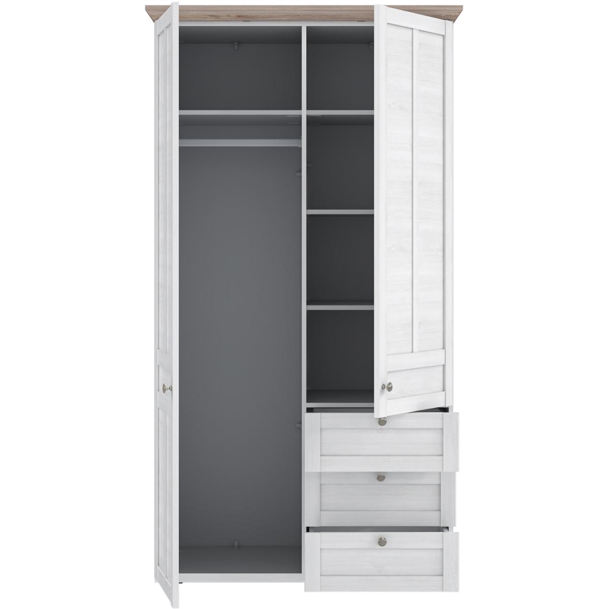 Illopa 2-Door Wardrobe - Snowy Oak – image 3