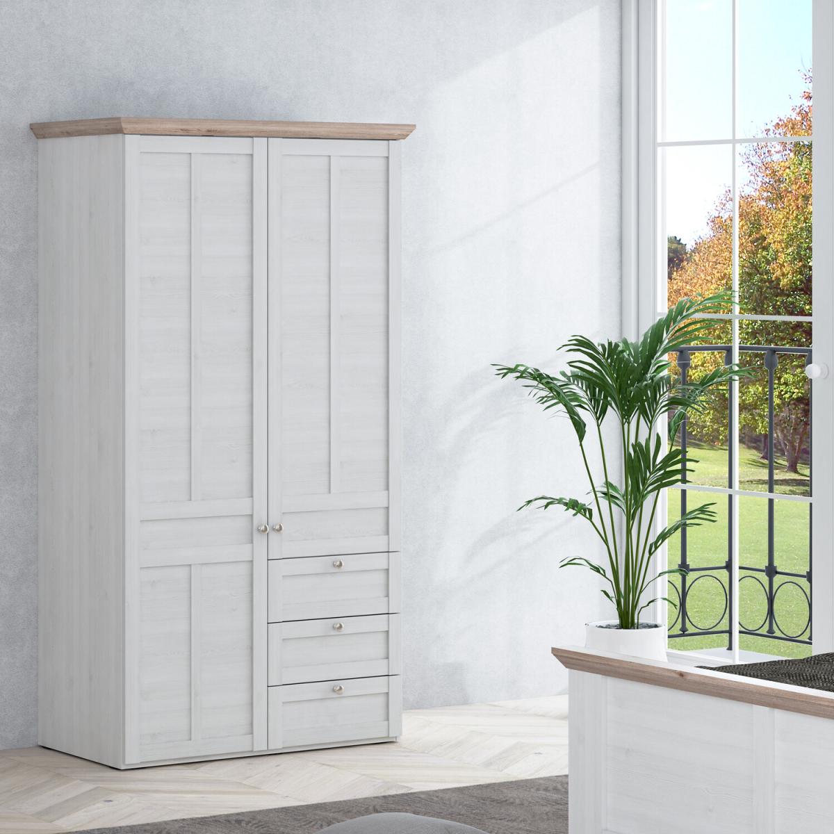 Illopa 2-Door Wardrobe - Snowy Oak – image 4