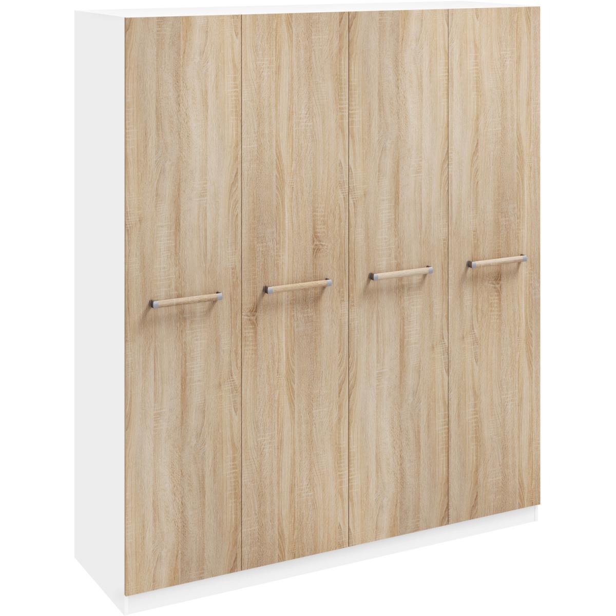 Rio Wardrobe - Oak/Apline White / 3 Door Wardrobe – image 6