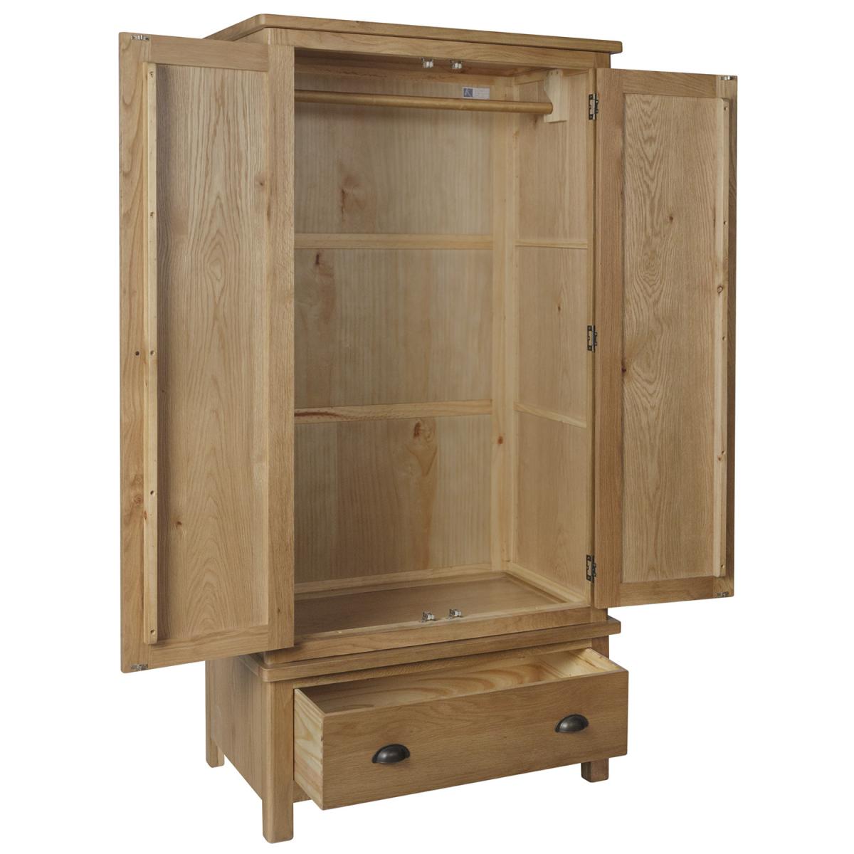 Cambridge Gents Wardrobe - Rustic Oak – image 4