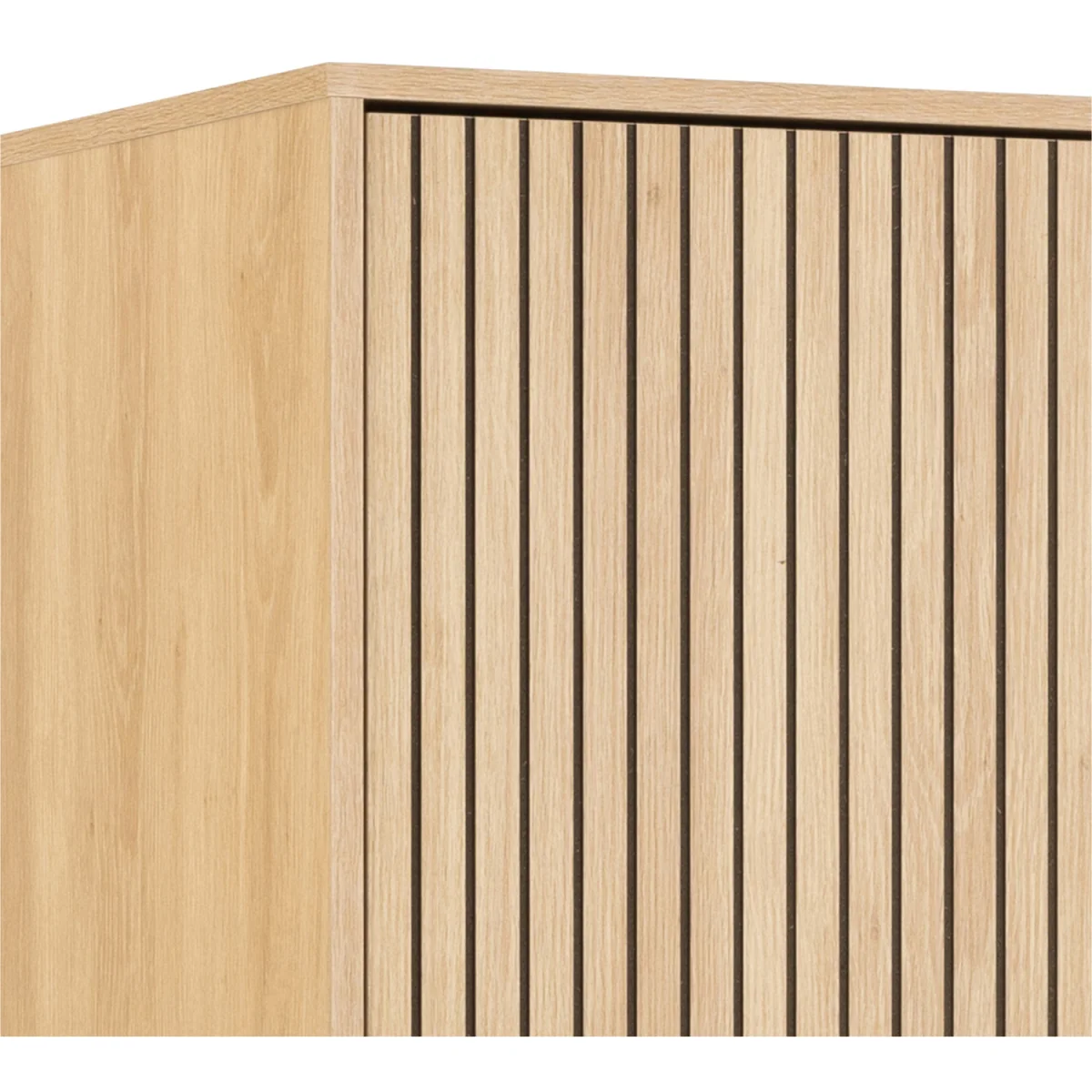 Albany Wardrobe 4 Doors in Black/Oak - Black & Oak – image 9