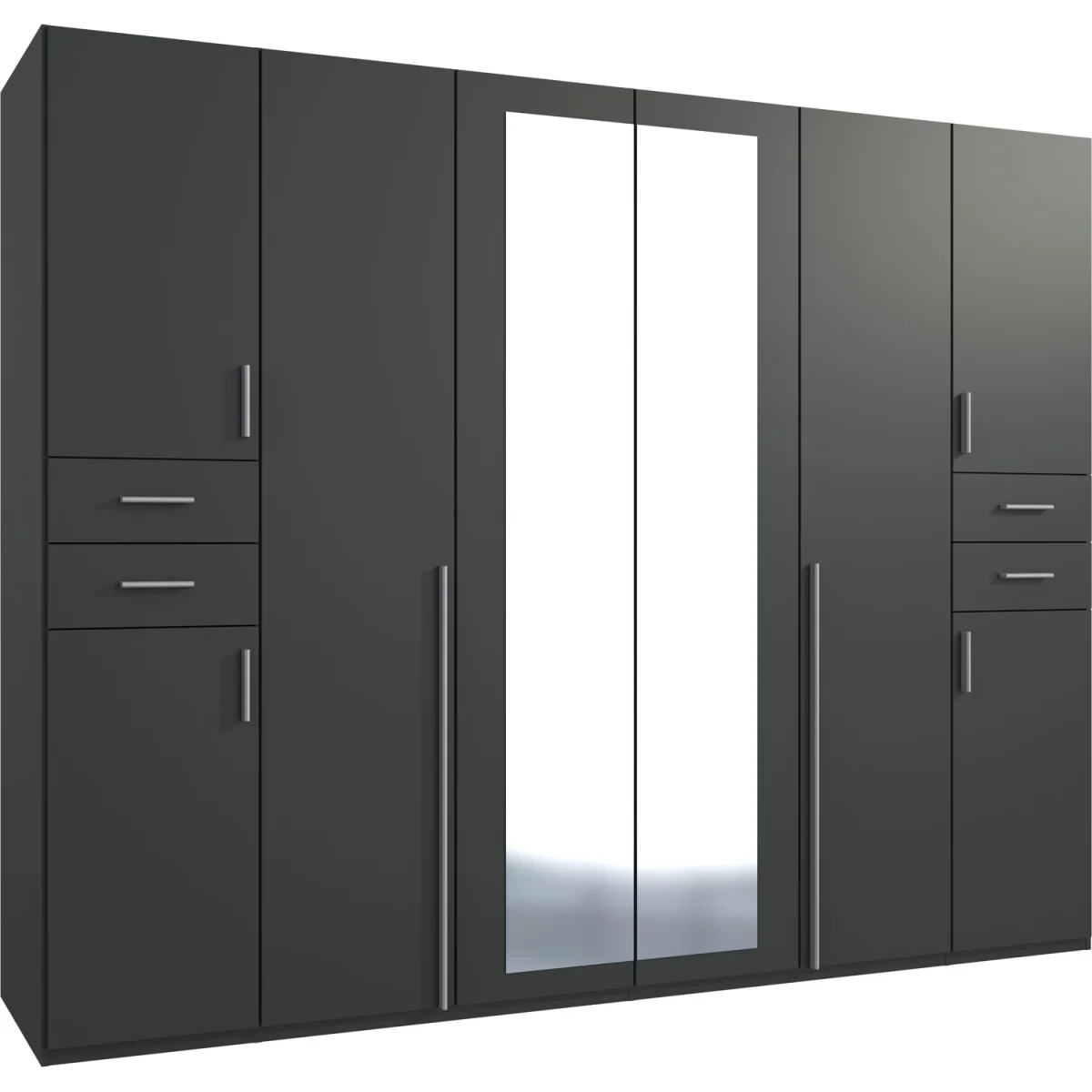 Vegas Graphite 6 Door Wardrobe - Graphite – image 3