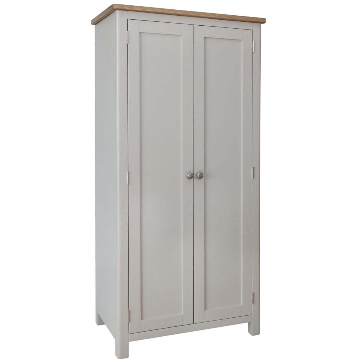 Cambridge 2 Door Full Hanging Wardrobe - Dove Grey – image 2