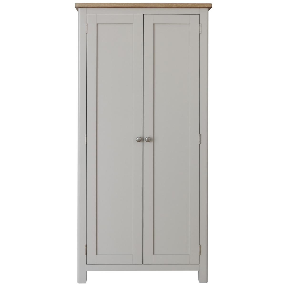 Cambridge 2 Door Full Hanging Wardrobe - Dove Grey – image 3
